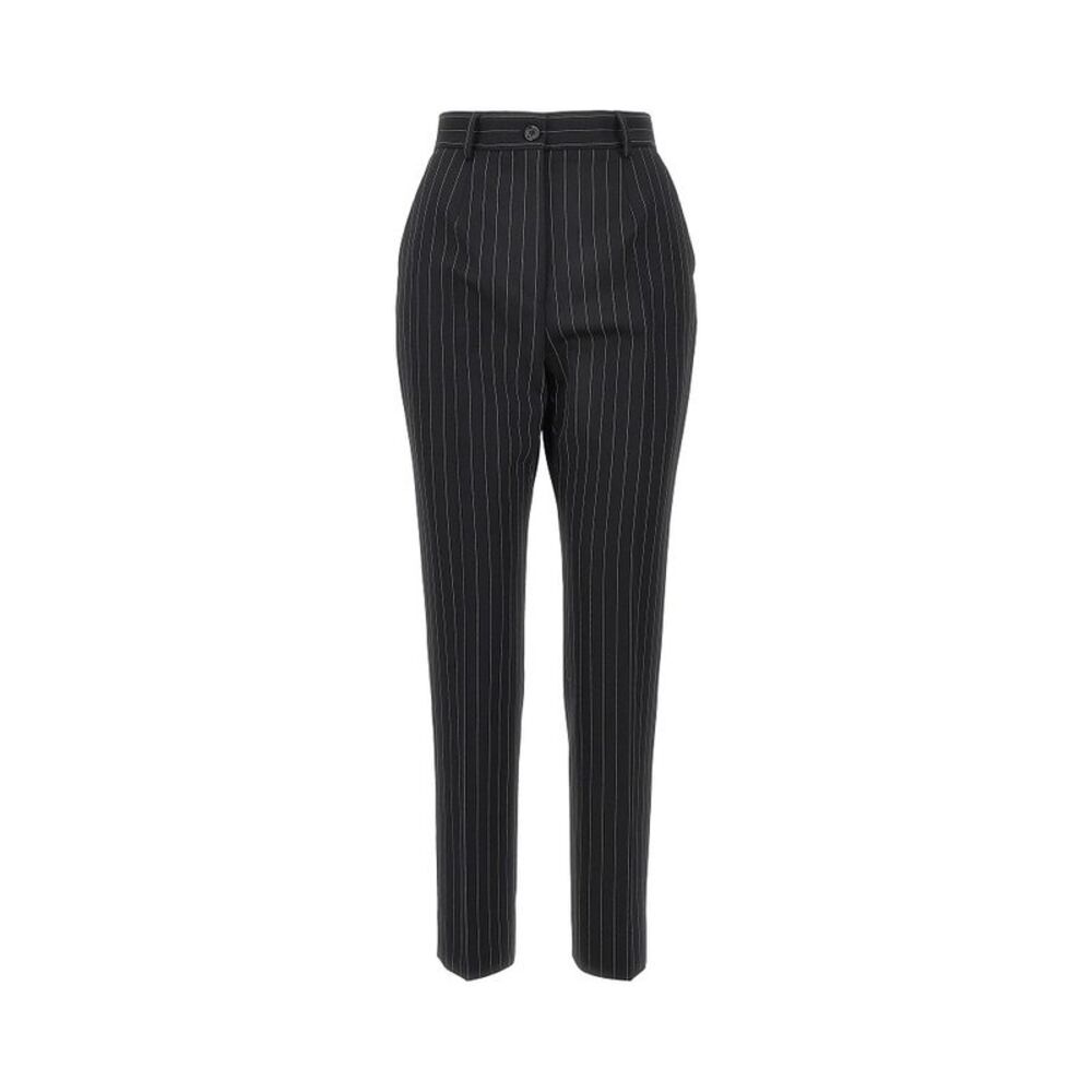 Dolce&Gabbana Women Pinstriped Stretch Wool Pants